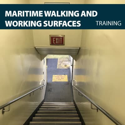 maritime walking ∧ working surfaces training certification